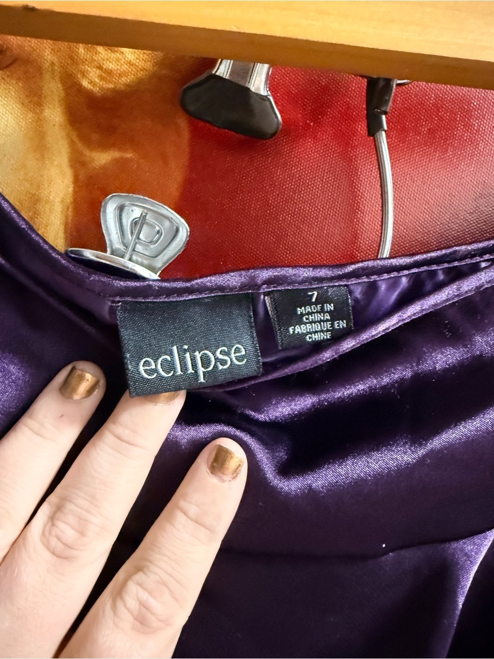 Eclipse Purple Tiered Ruffle Mini Skirt - Picture 2 of 4
